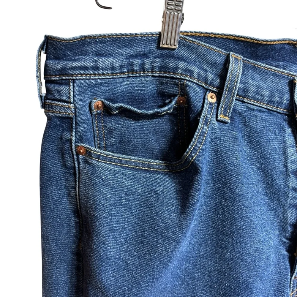 Levis 514 Straight Fit Jeans Mens 36x32 Medium Wash Blue Denim Pants‎ #551